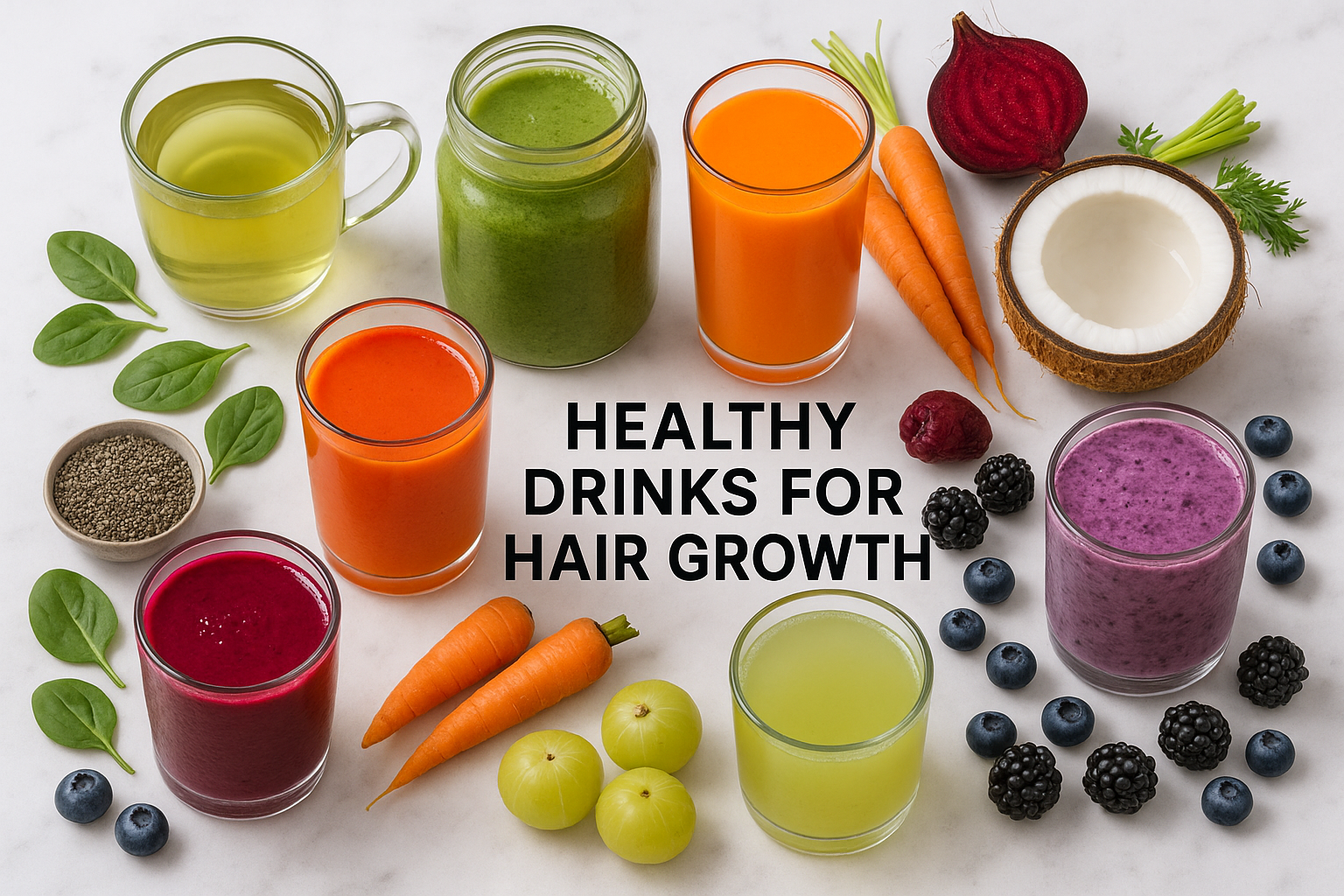 10 Powerful Drinks to Boost Hair Growth Naturally - StoryMag